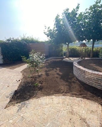 Tuinaanleg in nieuwe tuin